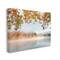 Stupell Industries Foggy Autumn Lake Landscape Fall Tree Leaf Overhang Canvas Wall Art
